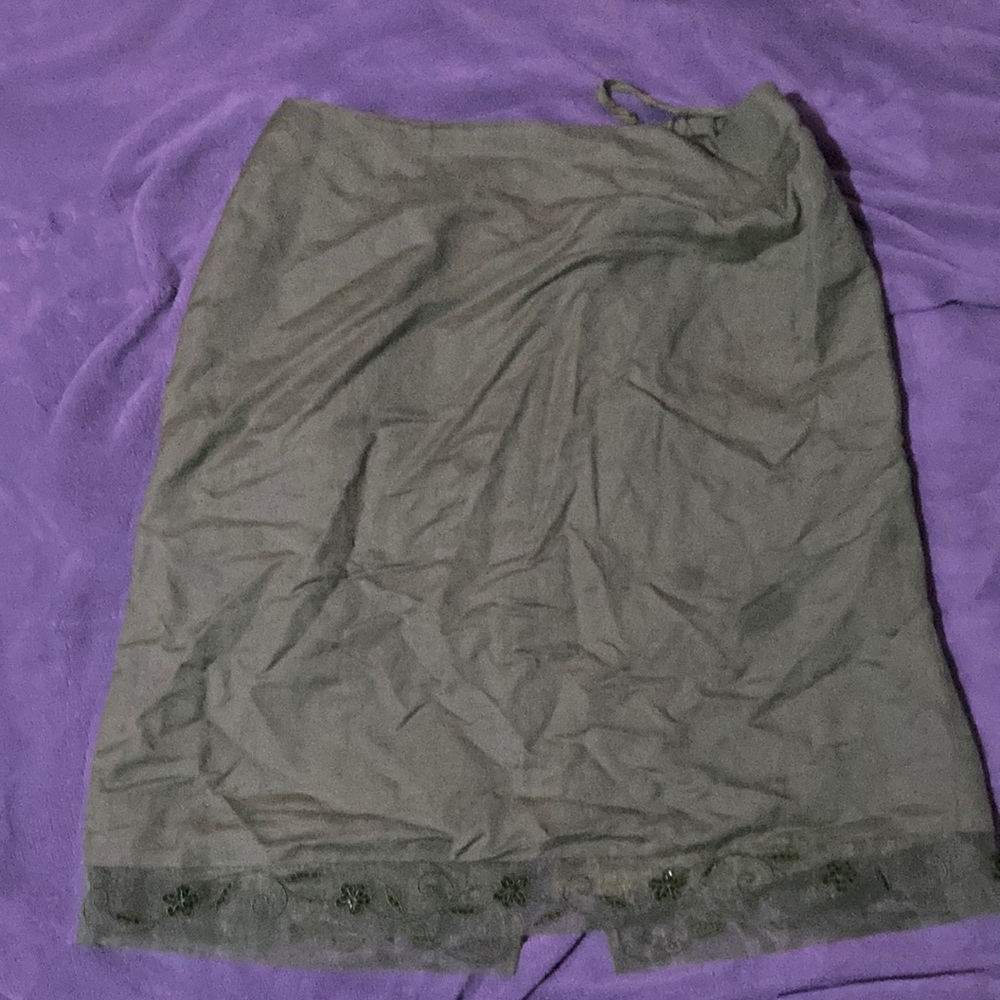 Sage green skirt